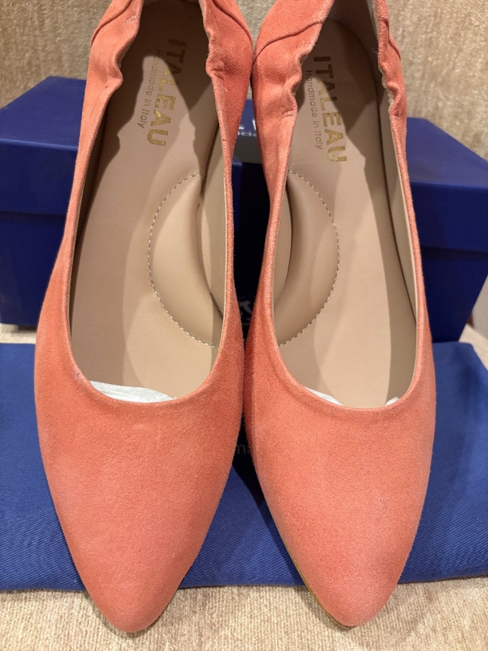 Hand Made in Italy Suede Ballet Flats Size 41 EU ( 10.5 US)